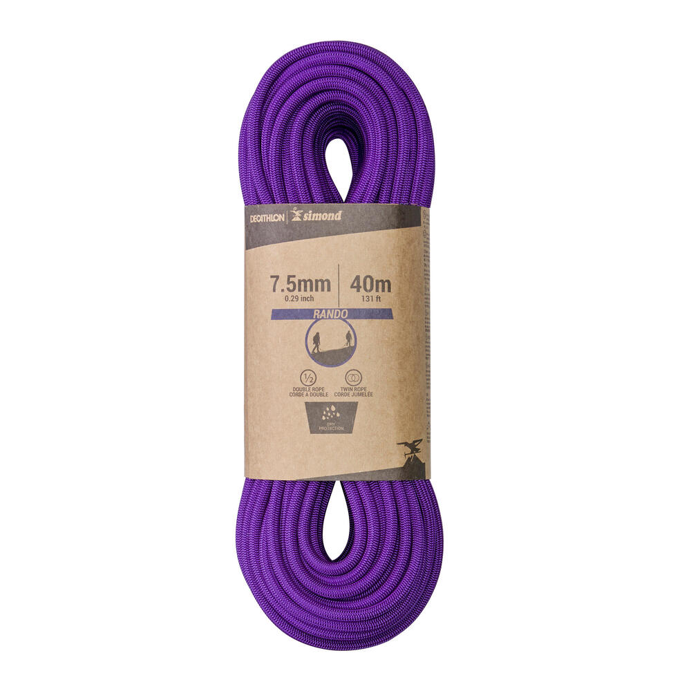 corde rando dry 7.5 40m simond 2018
