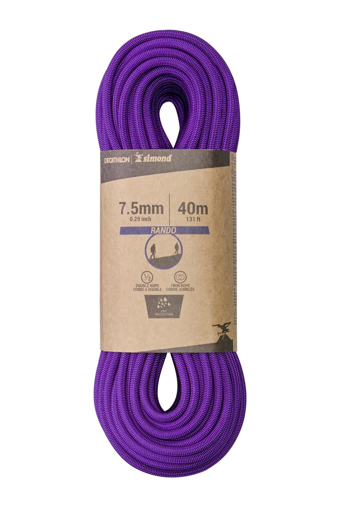 Wanderseil dry 7.5 40 m Simond 2018