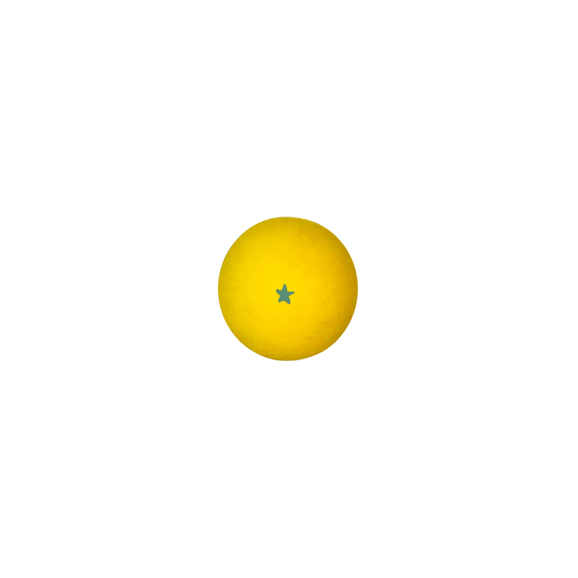 ARAMBILLET Pelota Paleta Goma Maciza Amarilla estrella amarilla (bola)