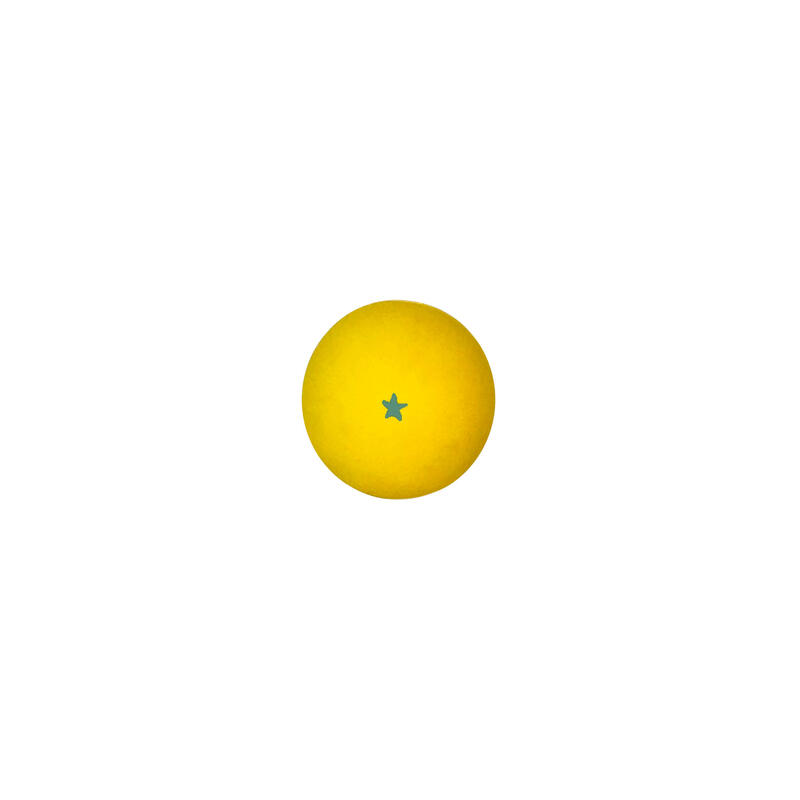 Pelota Paleta Goma Maciza Amarilla estrella amarilla (bola)