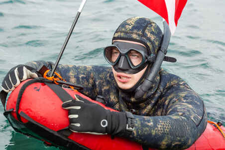 SPF 500 Free-Diving Spearfishing Flexible Snorkel
