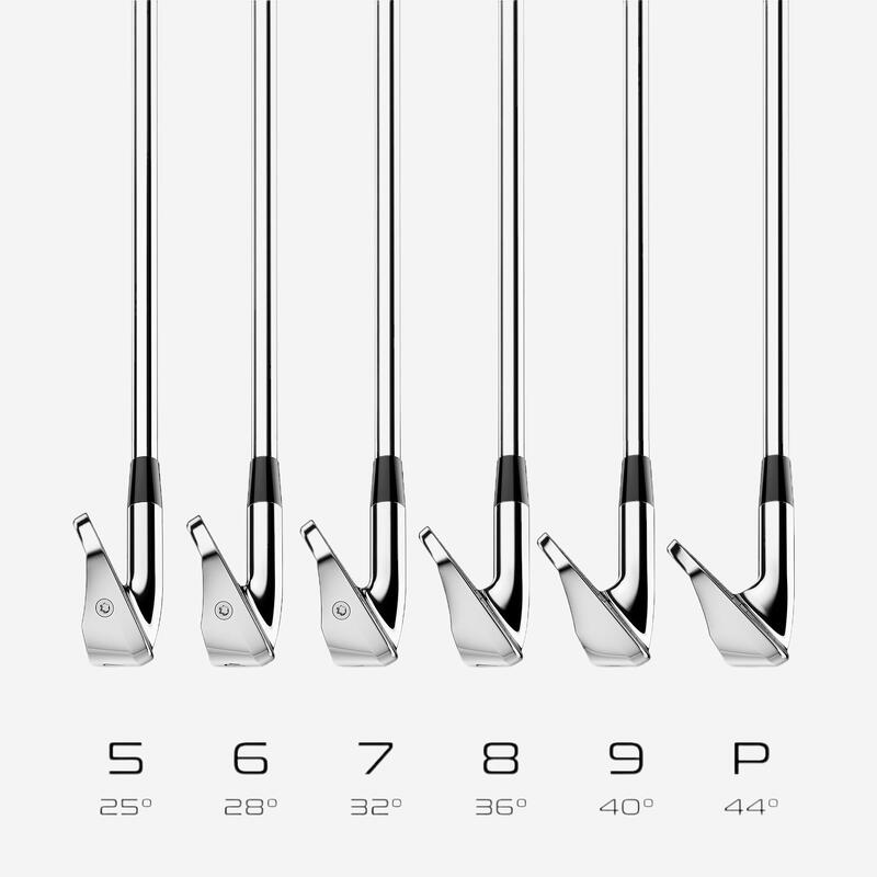 Set crose Iron golf Dreptaci Mărimea 2 Viteză mare / STIFF Oțel 900