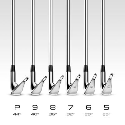 Set ijzers golf 900 combo linkshandig maat 2 - gemiddelde snelheid - staal