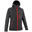 CASACO SOFTSHELL DE CAMINHADA - MH550 PRETO VERMELHO - CRIANÇA 7-15 ANOS