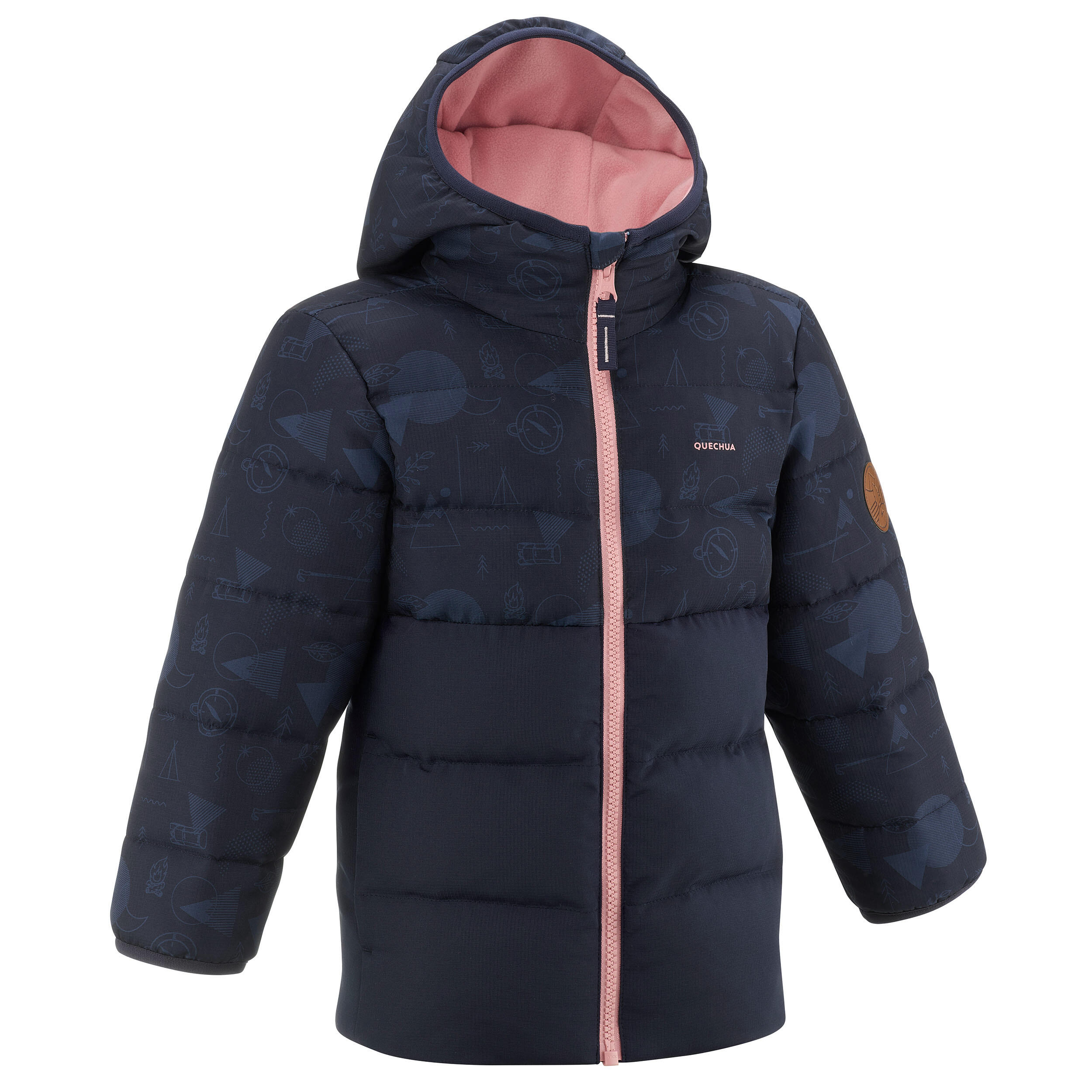 Doudoune de randonn e bleu marine enfant 2 6 ans DECATHLON El