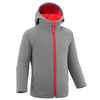 Kids’ Softshell Hiking Jacket - MH550 - Aged 2-6 - Grey