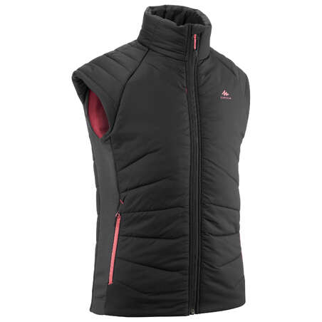 GILET DOUDOUNE DE RANDONNÉE - HYBRIDE GRIS FONCE - ENFANT 7-15 ANS