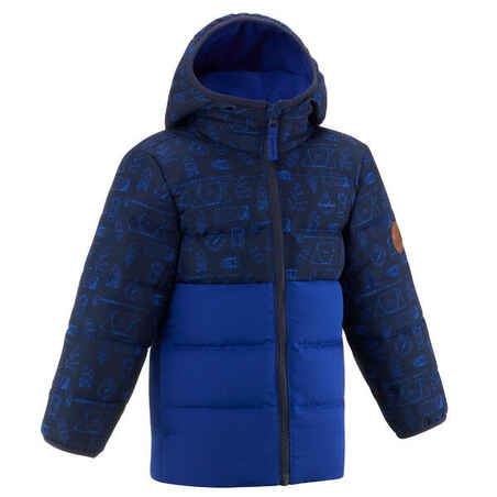 Modra podložena pohodniška jakna za otroke