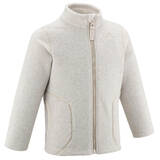 Kids’ Hiking Fleece Jacket - MH150 Aged 2-6 - Beige