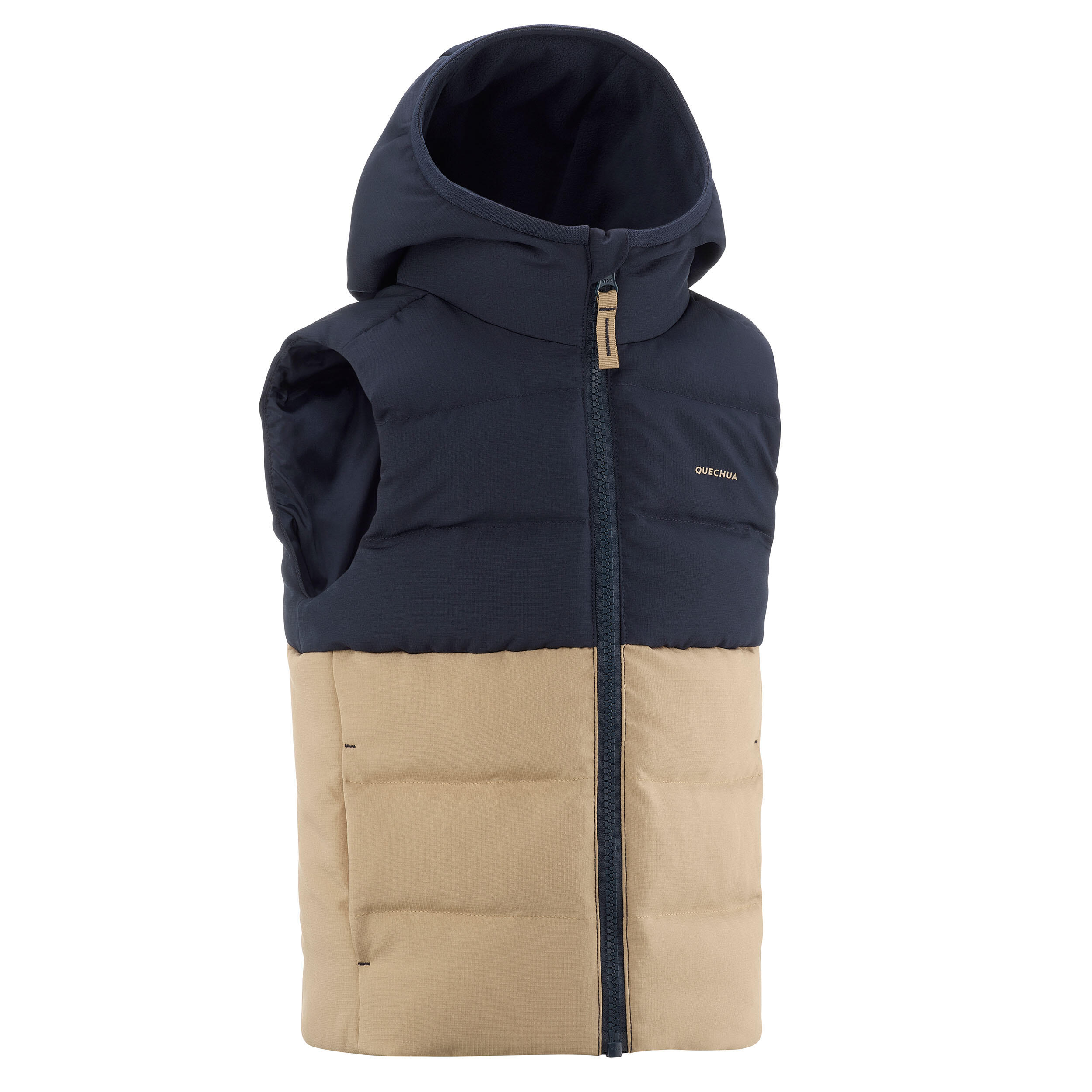 Giacca da trekking beige e blu senza maniche - bambino 2-6 anni