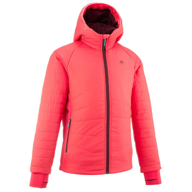 DOUDOUNE DE RANDONNÉE - HYBRIDE CORAIL - ENFANT 7-15 ANS