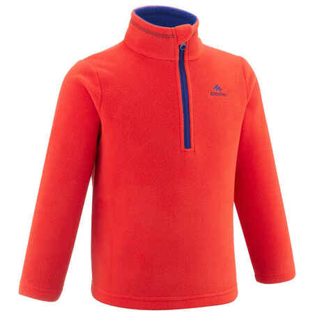 Kids’ Hiking Fleece - MH100 Aged 2-6 - Orange