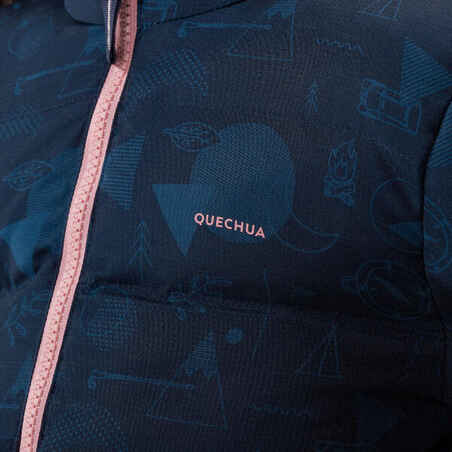 Kids’ Hiking Padded Jacket - Aged 2-6 - Navy Blue