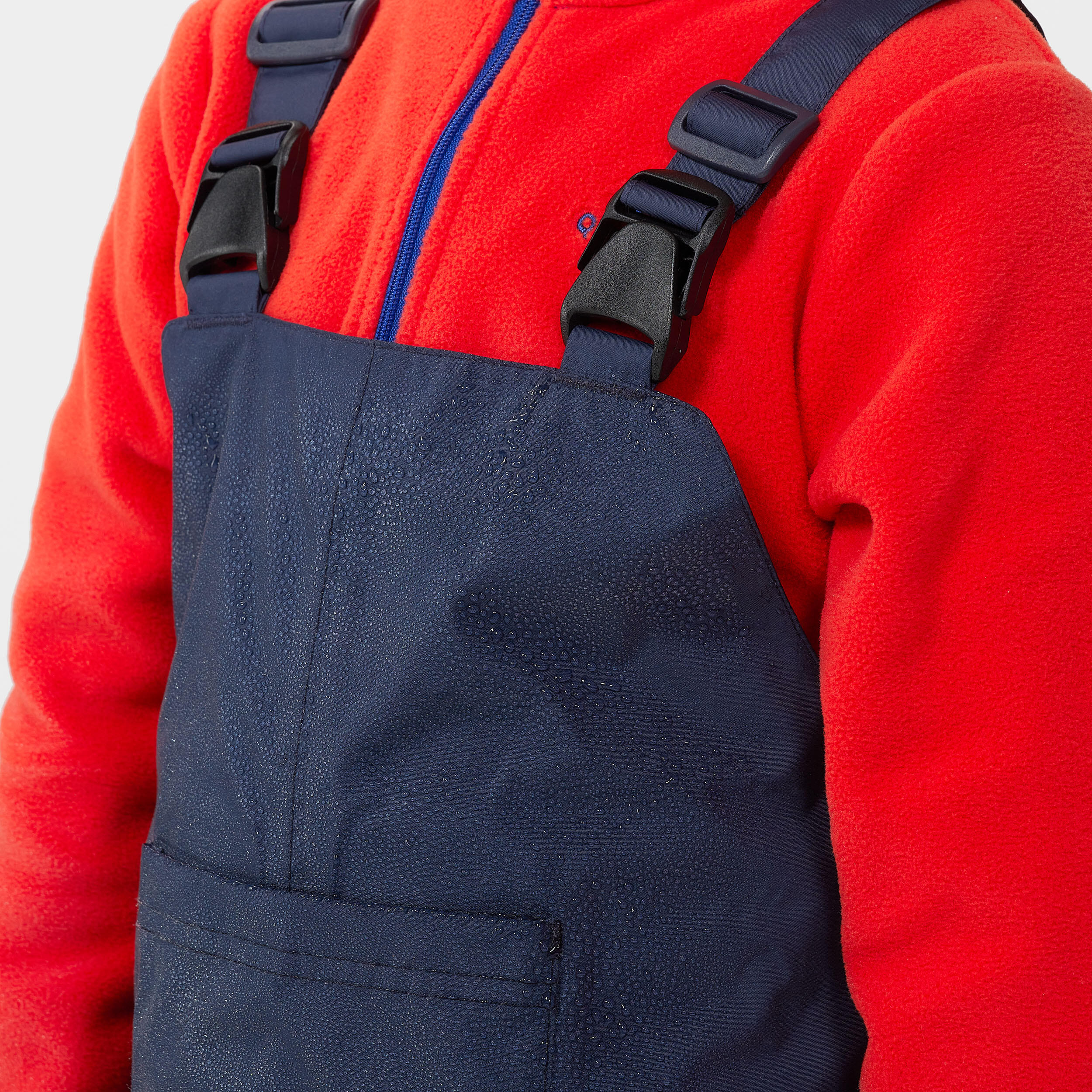 Kids’ Hiking Bib Pants - Blue - QUECHUA