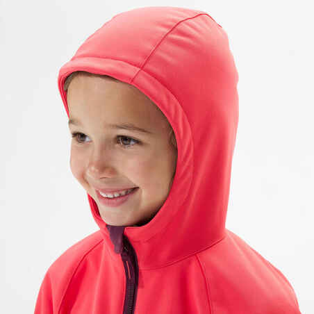 Μαλακό μπουφάν πεζοπορίας MH550 για παιδιά 2-6 ετών - ροζ 