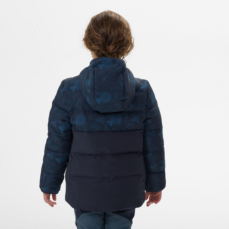 Gyerek kabát túrázáshoz XWARM, 2-6 éveseknek, sötétkék