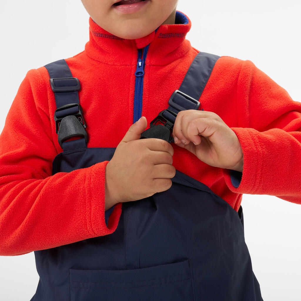 Kids’ Waterproof Hiking Salopettes - Aged 2-6 - Navy Blue