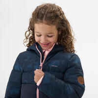 Kids’ Hiking Padded Jacket - Aged 2-6 - Navy Blue