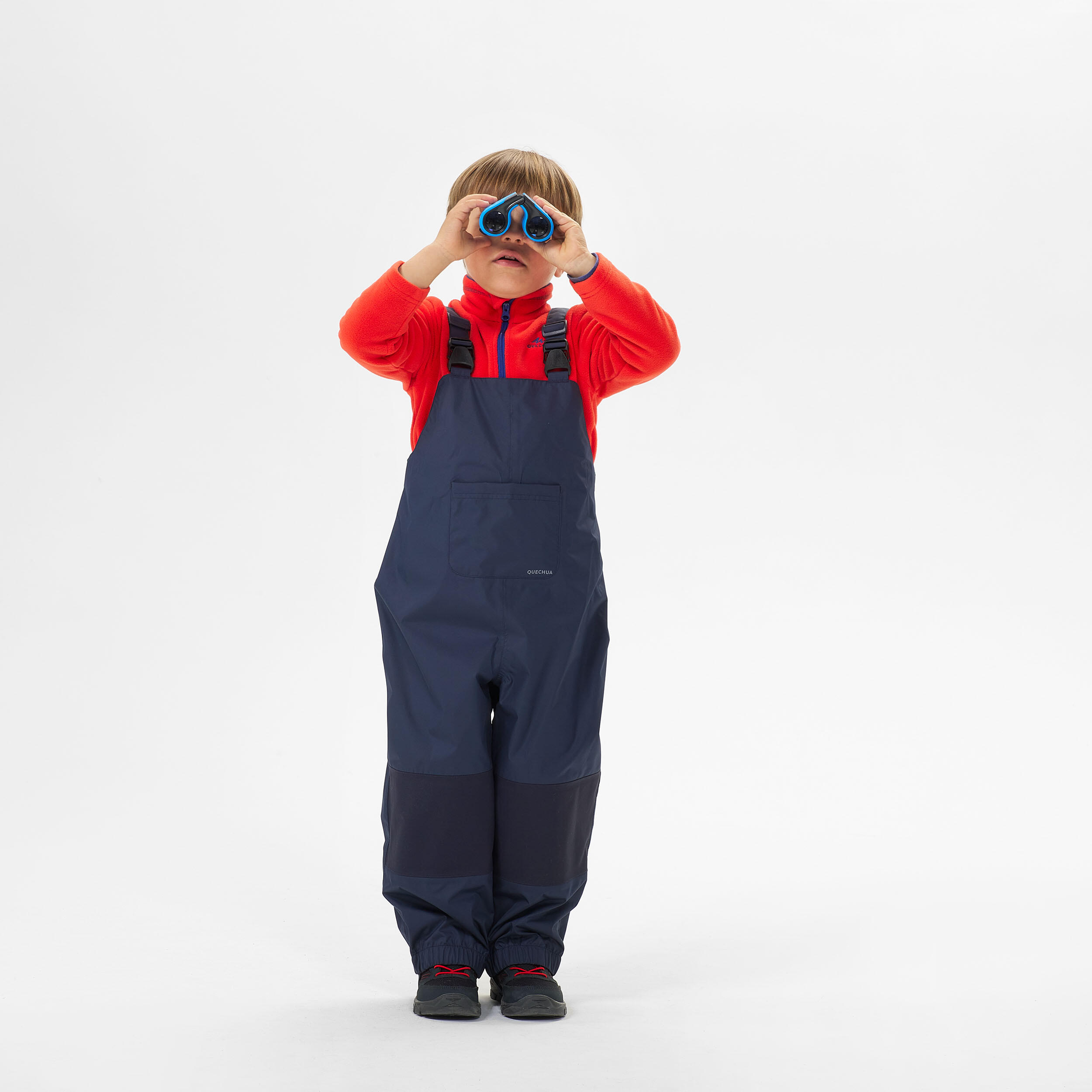 Kids’ Waterproof Hiking Salopettes - Aged 2-6 - Navy Blue 4/14