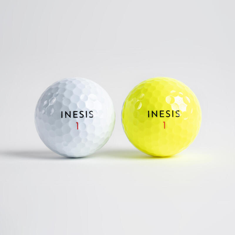 Golfbälle Inesis Tour 900 - 12 Stück gelb 