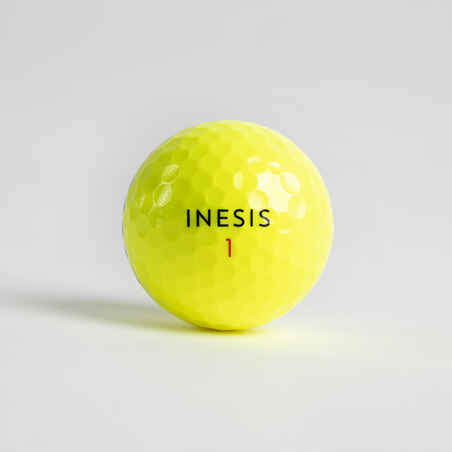 GOLF BALLS x12 - INESIS TOUR 900 YELLOW