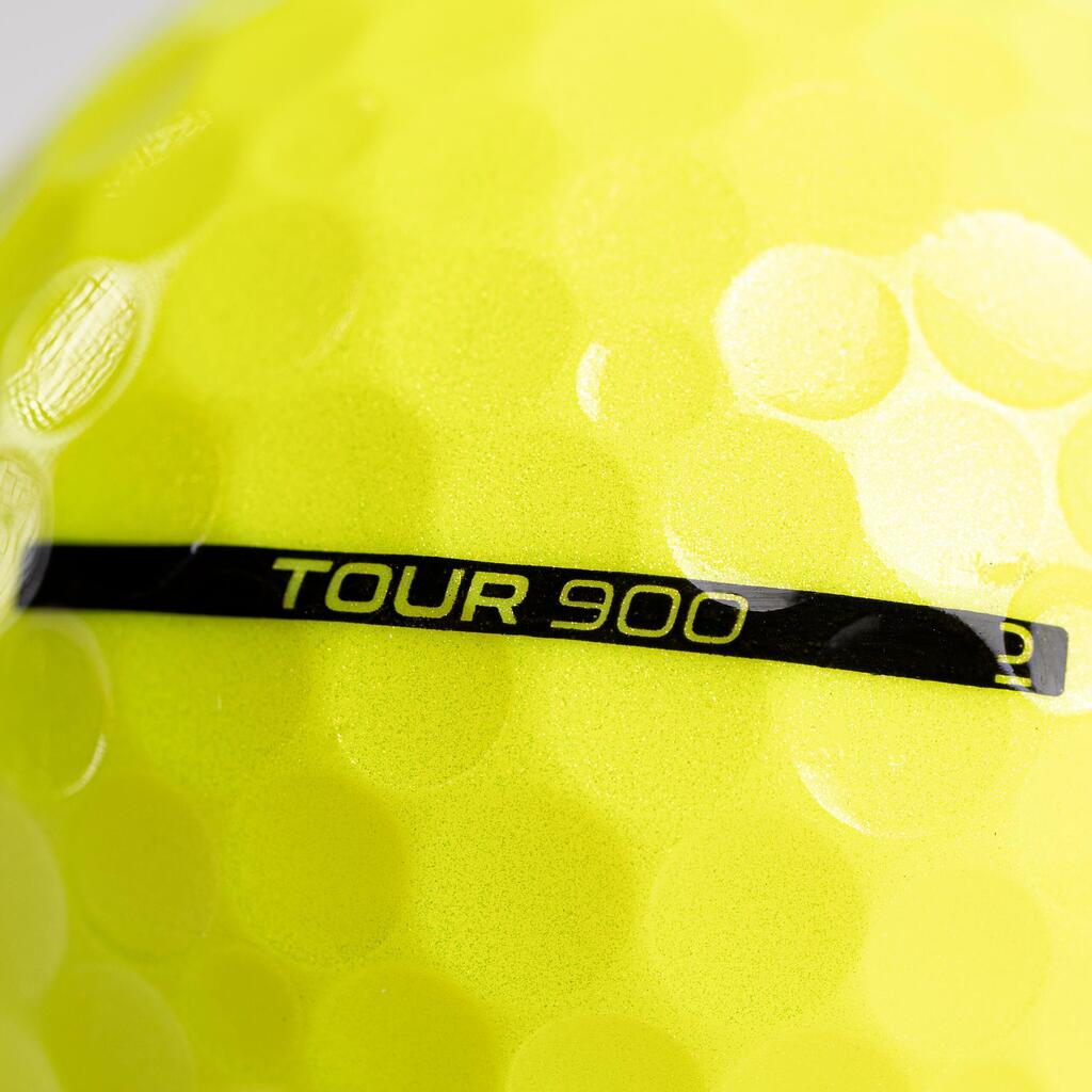 Golfové loptičky Tour 900 - 12 ks žlté