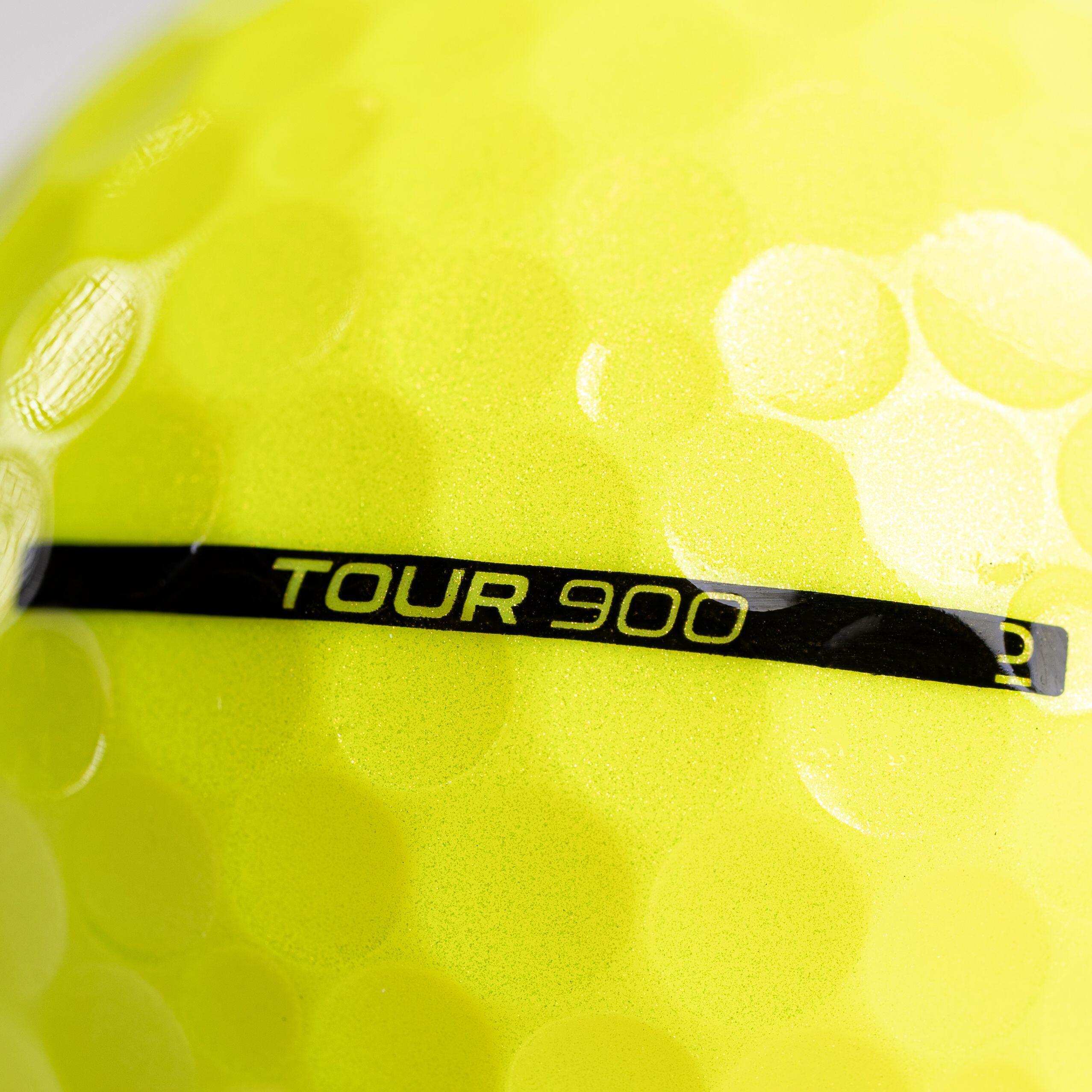 GOLF BALLS x12 - INESIS TOUR 900 YELLOW 4/8