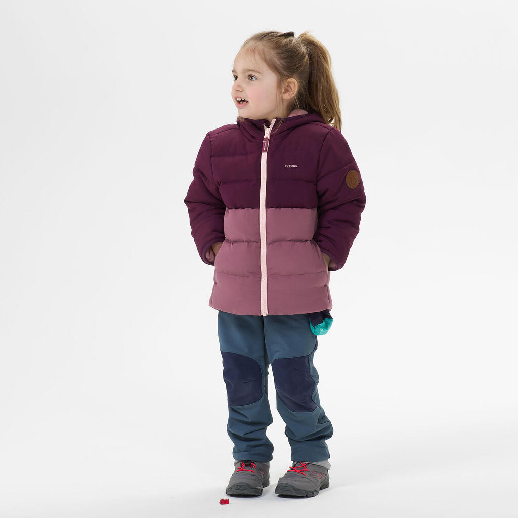 Kids’ Hiking Padded Jacket - Aged 2-6 - Blue