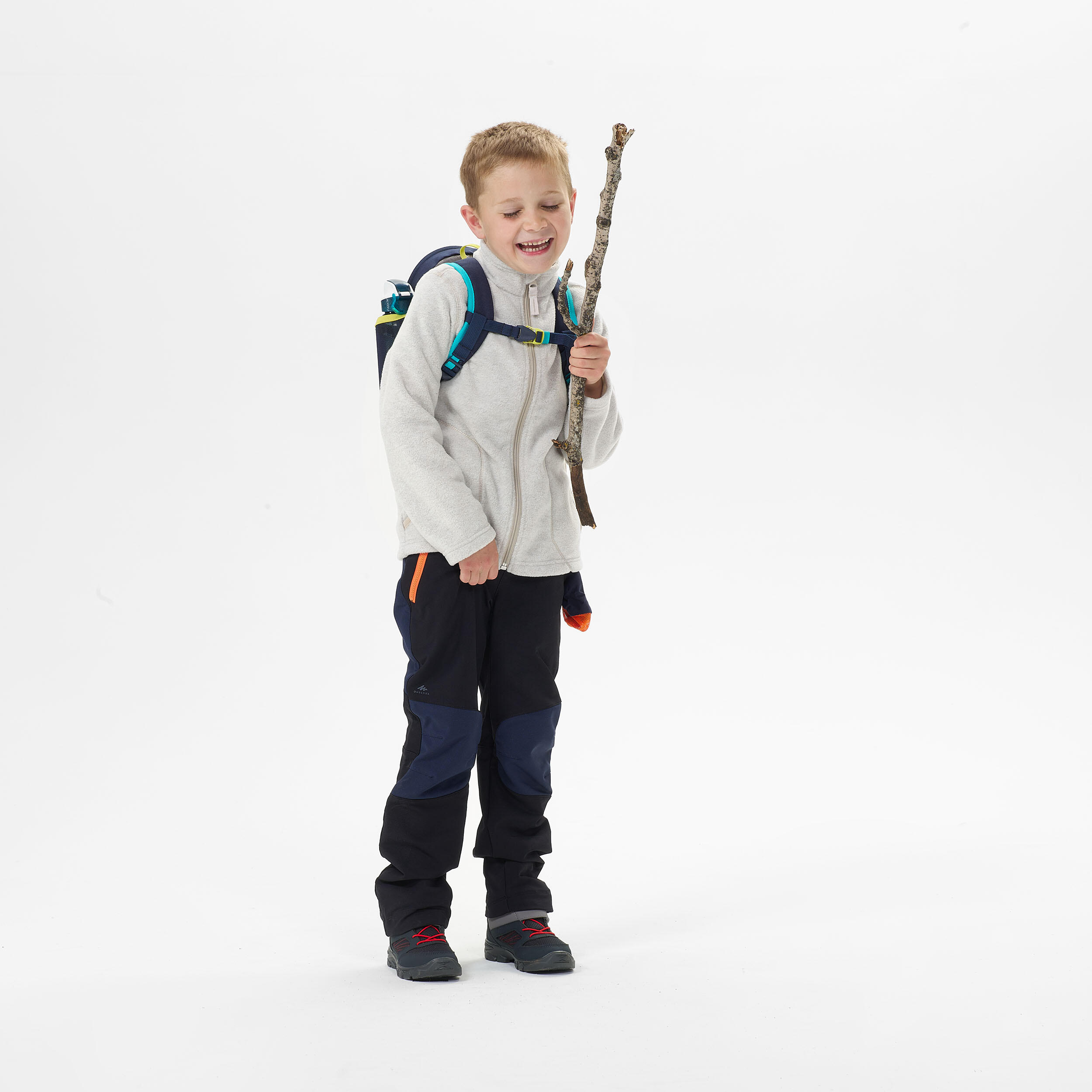 Chamarra de senderismo polar beige para niños de 2 a 6 años MH100 10/16