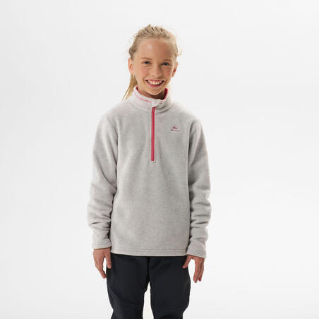 Polaire de randonnée - MH100 beige - enfant 7-15 ans