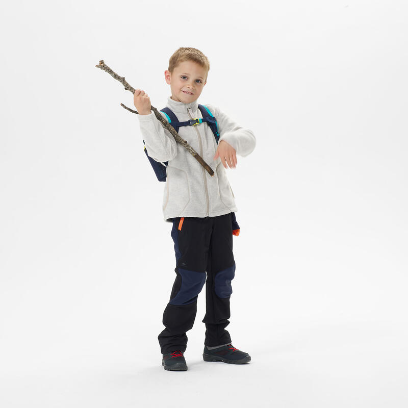 Veste polaire de randonnée enfant 2-6 ans, MH100 zip beige