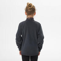 Polaire de randonnée - MH100 grise foncée - enfant 7-15 ans