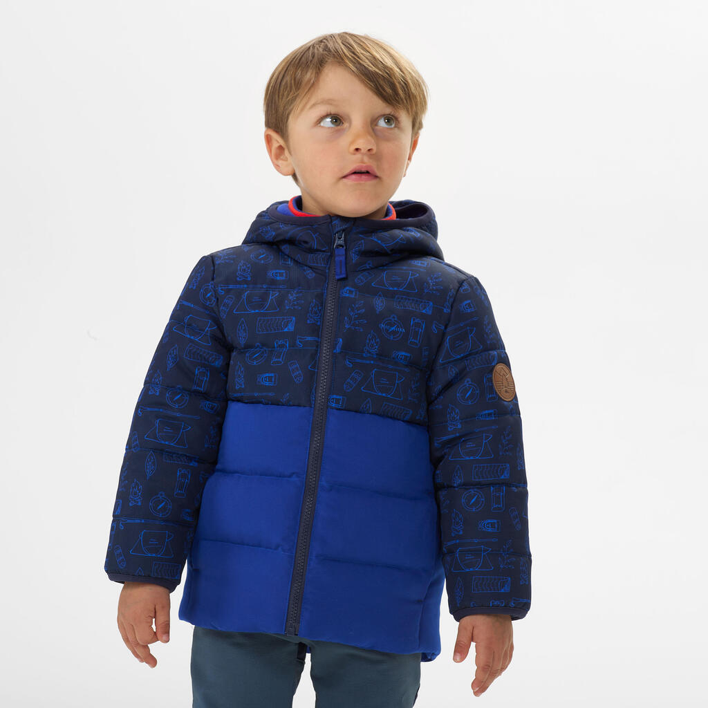 Wattierte Winterjacke Kinder Gr. 92–116 Wandern - X-Warm 