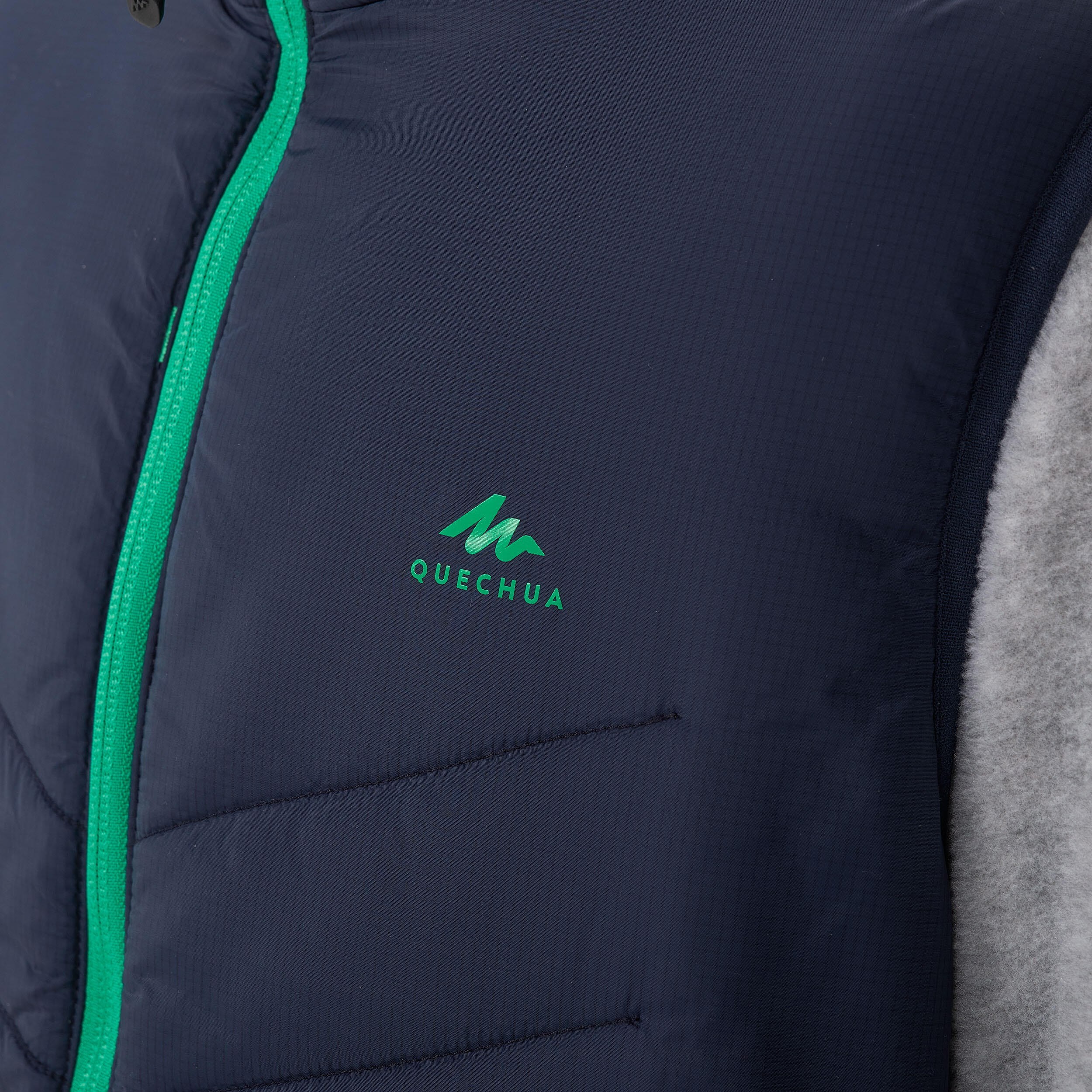 KIDS’ PADDED HIKING GILET - HYBRID AGED 7-15 - BLUE 7/7