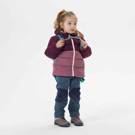Vaikiška pašiltinta žygių striukė, 2–6 m. vaikams, purpurinė