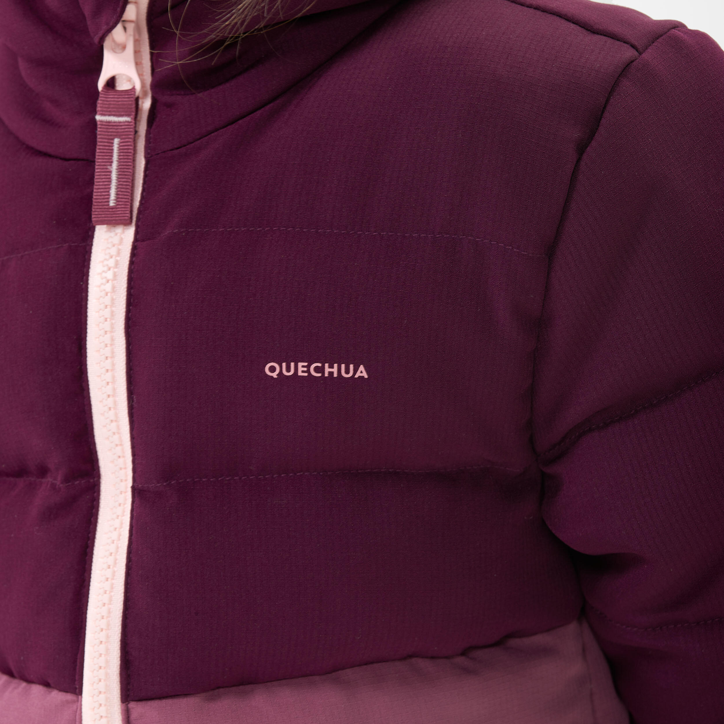 Kids' Padded Winter Jacket - NH 500 Purple - QUECHUA