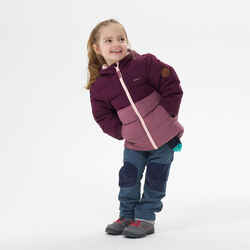 Kids’ Hiking Padded Jacket - Aged 2-6 - Purple