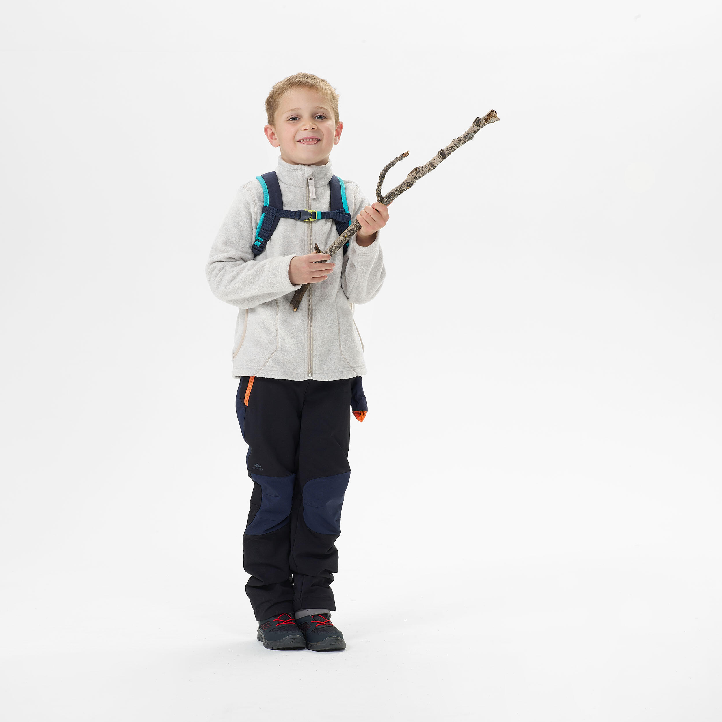Chamarra de senderismo polar beige para niños de 2 a 6 años MH100 11/16