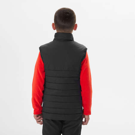 GILET DOUDOUNE DE RANDONNÉE - HYBRIDE NOIR - ENFANT 7-15 ANS