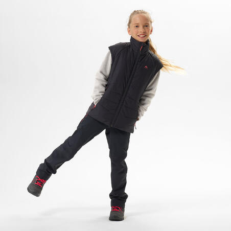 GILET DOUDOUNE DE RANDONNÉE - HYBRIDE DARK GREY - ENFANT 7-15 ANS