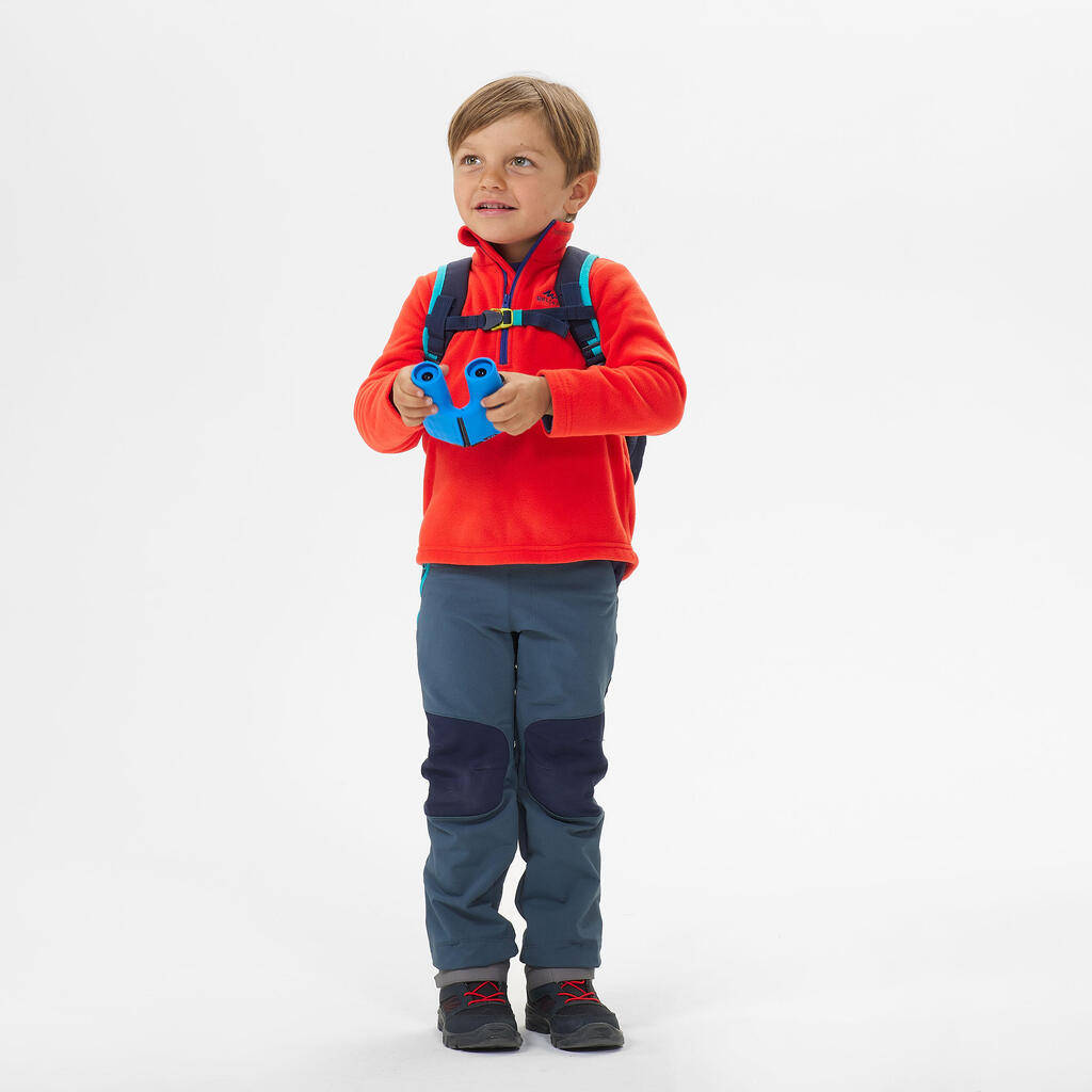 Kids’ Hiking Fleece - MH100 Aged 2-6 - Blue