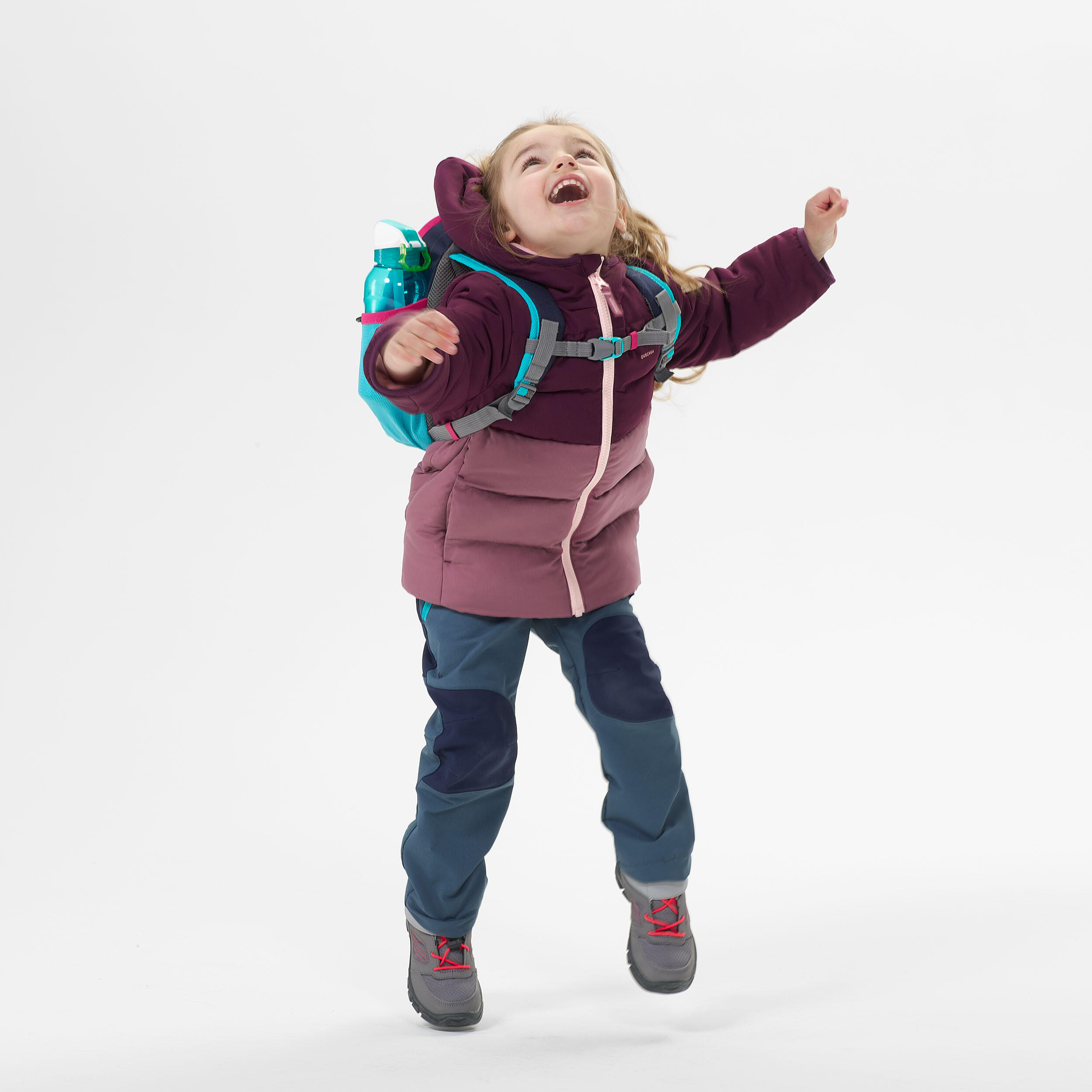 Kids’ Hiking Padded Jacket - Aged 2-6 - Purple 4/9