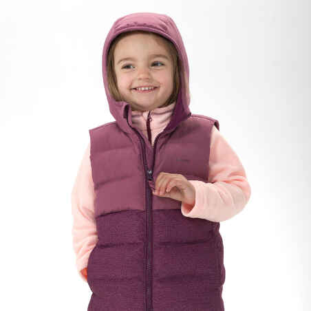 Kids’ Hiking Sleeves Padded Jacket - Age 2-6 years - Purple