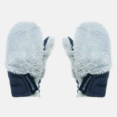 KIDS’ HIKING  MITTENS - SH100 FLEECE - AGED 18 MONTHS-4 YEARS