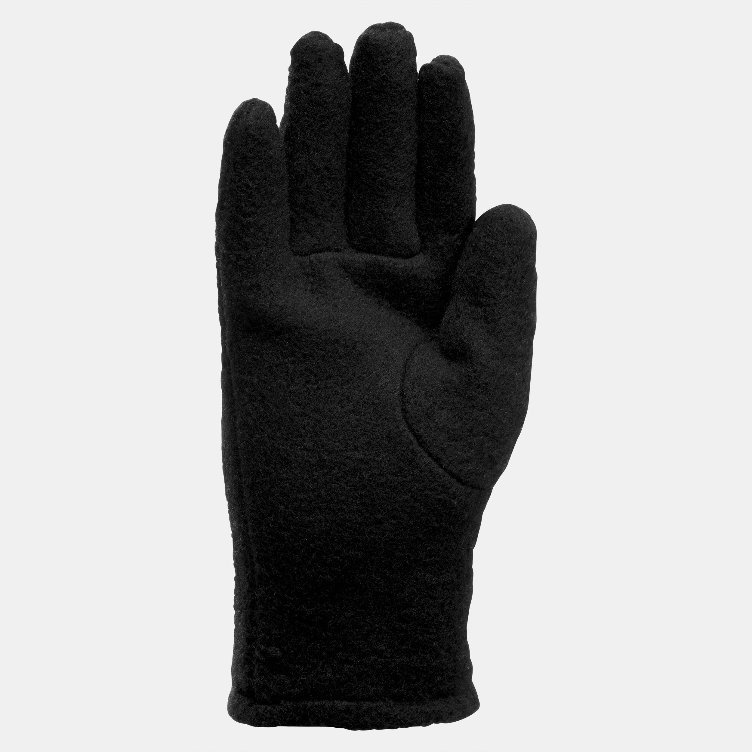 Kids’ Fleece Gloves - SH 100 Black - QUECHUA