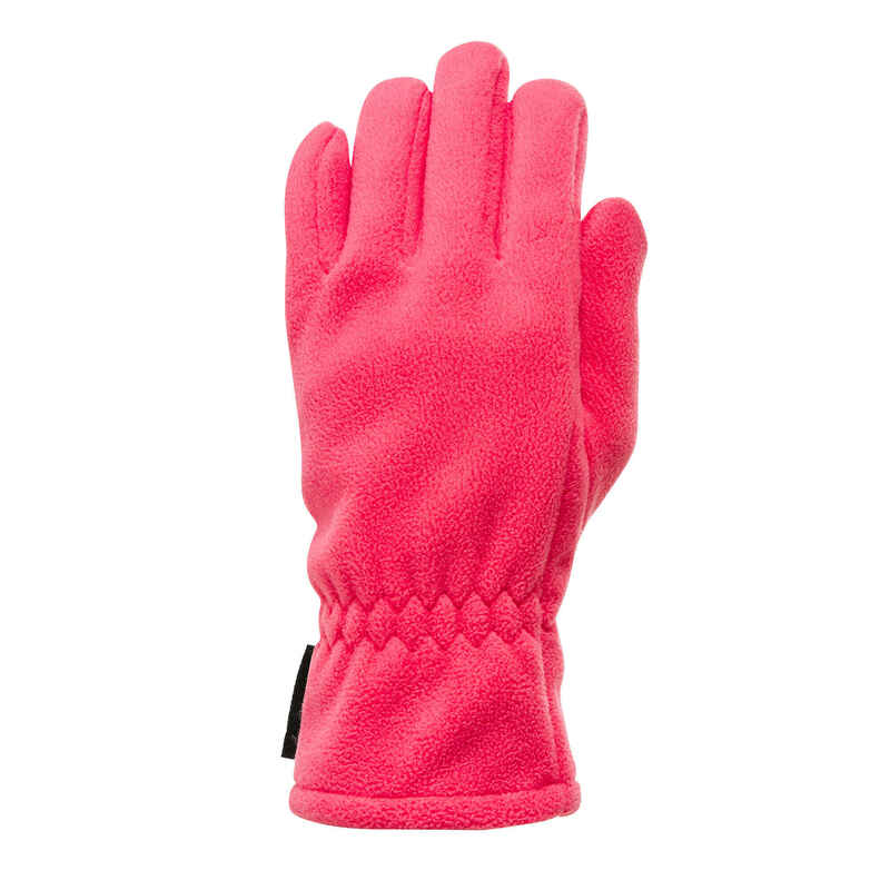 Handschuhe Fleece Wandern SH100 X-Warm Kinder 6–14 Jahre rosa