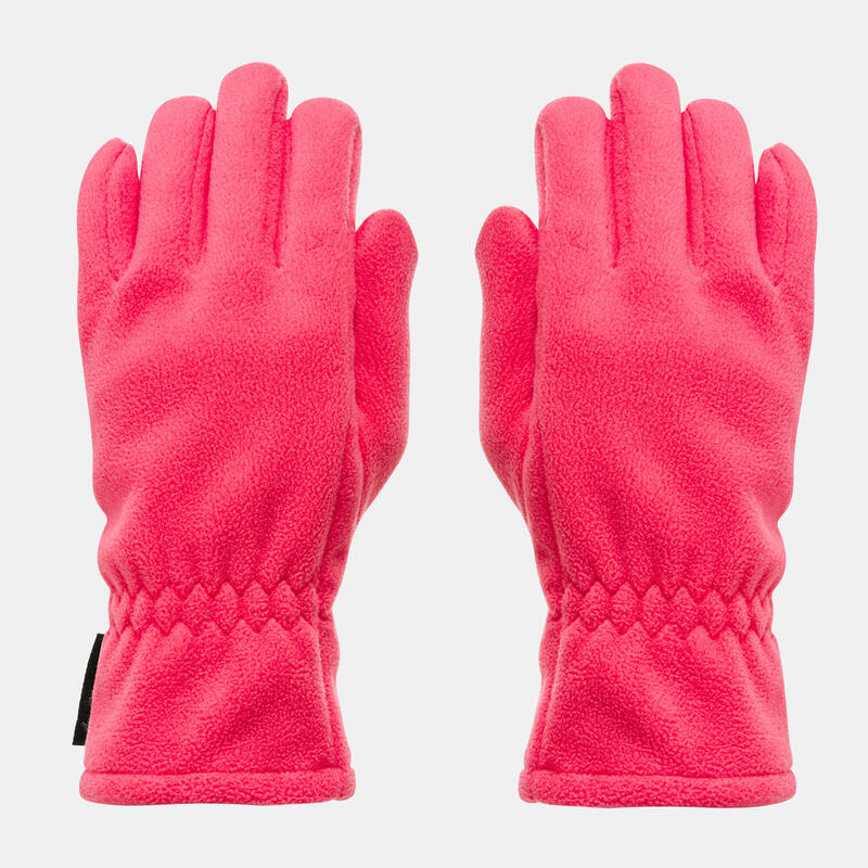 Handschuhe Fleece Wandern SH100 X-Warm Kinder 6–14 Jahre rosa