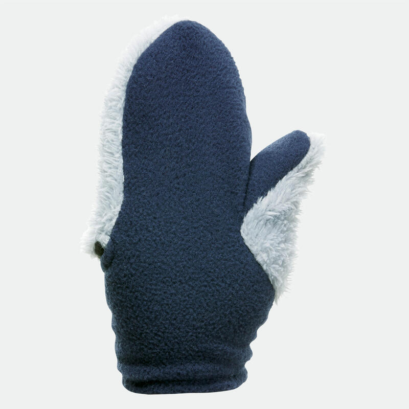 Moufles polaires enfant 18 mois - 4 ans, HIKE100 bleu