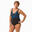 Women’s Aquafitness 1-piece swimsuit Mia Etni Blue black Cup size D/E