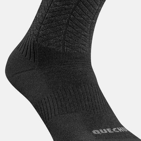 Warm hiking socks, SH500 Mid - Black